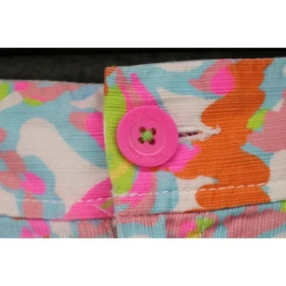 Lilly Pulitzer Women's Callahan Shorts-Neon-Size 0-Pockets - Picture 3 of 11